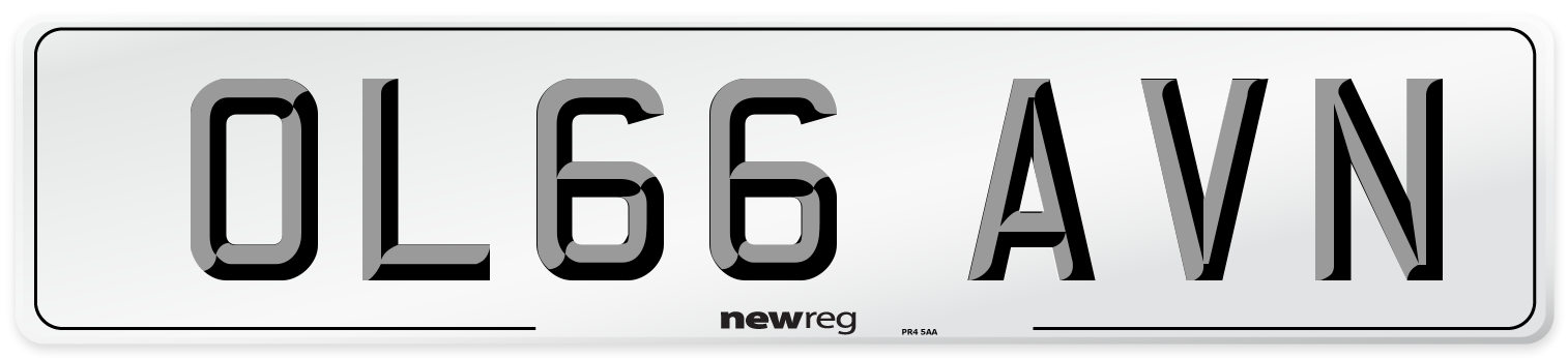 OL66 AVN Number Plate from New Reg